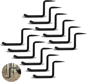 12 Pack Tree Steps, 4 inch Screw in Tree Steps for Hunting, Tree Steps with Slip-Resistant knurling Pattern, Screw Mount for Climbing to Tree Stands and Hunting Climbing