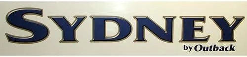 2 Keystone Outback Sydney Logo Boat Rv Trailer Decals Graphics