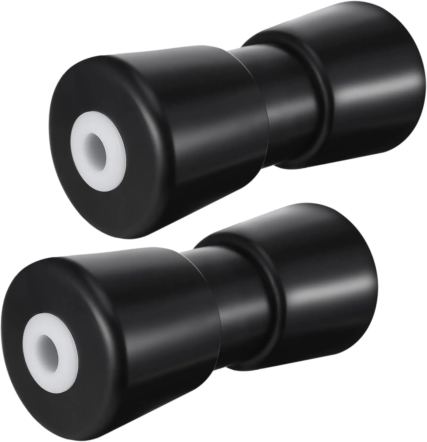 2 Pack 7.5" Heavy Duty Boat Trailer Roller Robust Rubber Bow Roller Boat Trailer Bow Stop Boat Trailer Accessories Replacement Boat Trailer