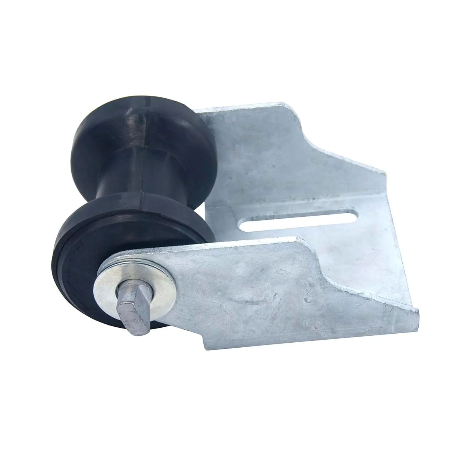 4 inch Boat Trailer Roller with Bracket Keel Roller Assembly Kit for Boat Trailer Galvanized Steel Black Rubber