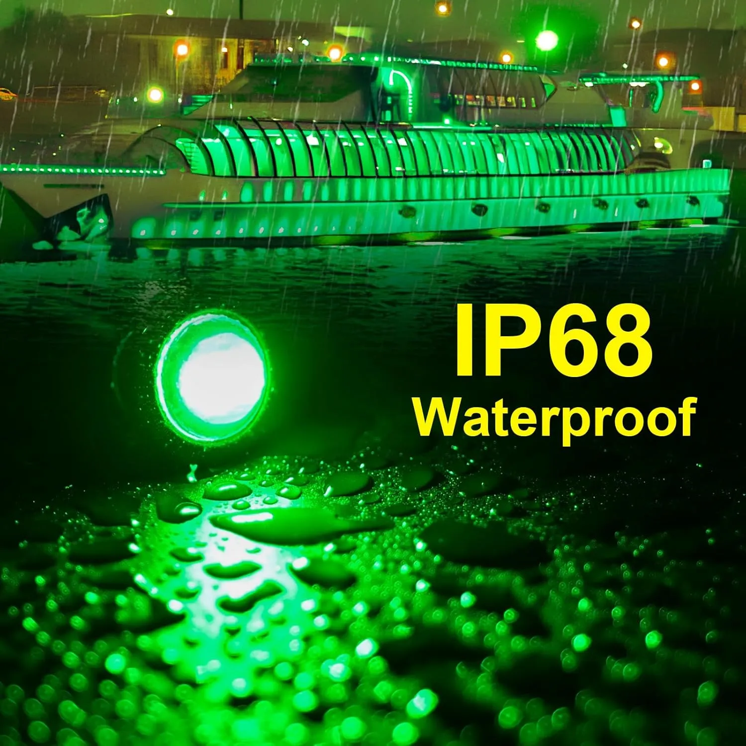 40Pack DC12V 3/4 Inch Mini Marine Boat LED Lights Stern Anchor Transom Deck Courtesy Interior Light Navigation Lamp Waterproof for Yacht Sailboat Kayak Pontoon - Green