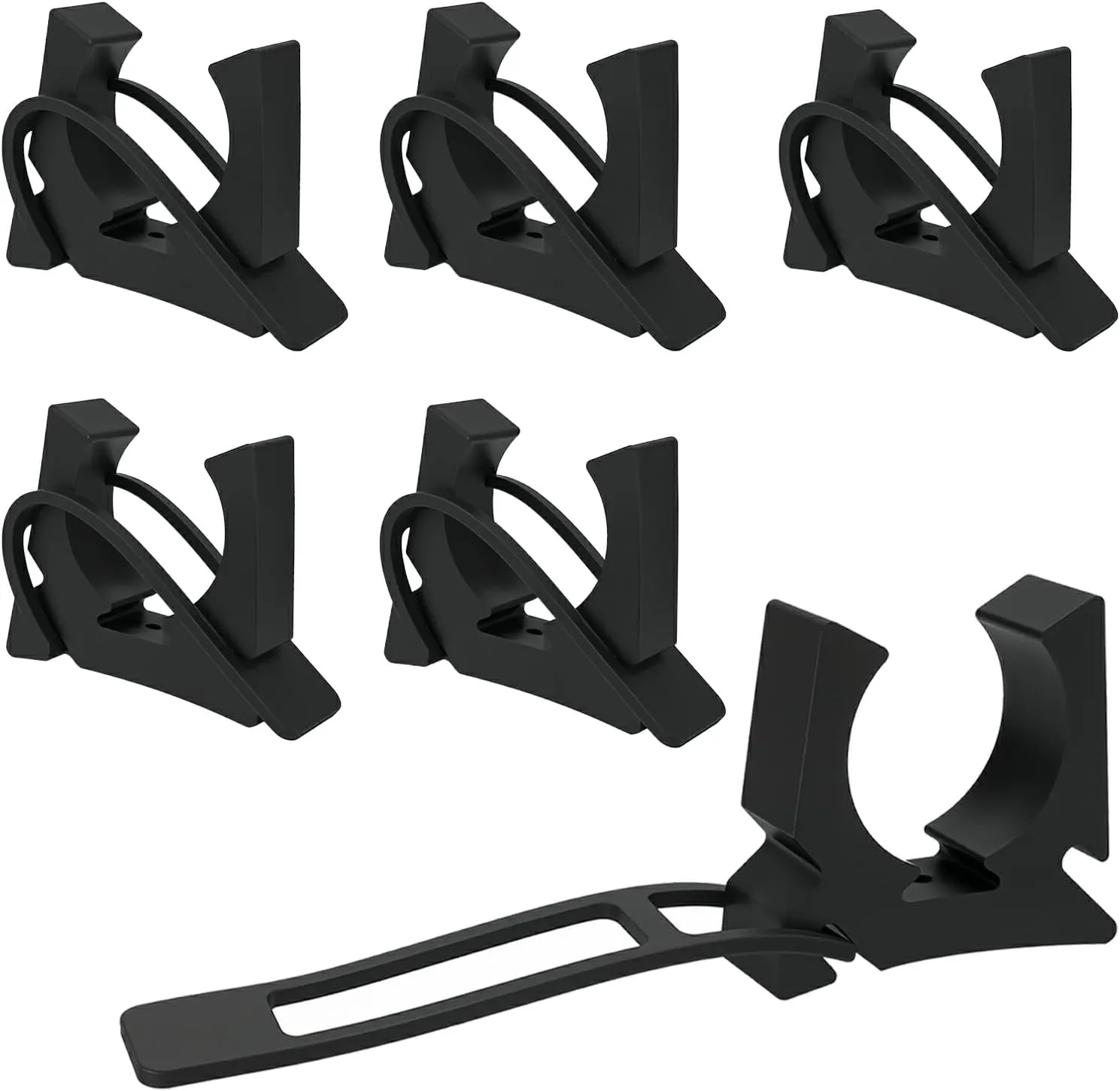 6 Pcs Boat Hook Holder Replacement for SOF-LOC Gaff Hook Holder with Rubber Spring Strap, Marine Holders Clips Fits for Boat Hook, Paddle Holders, Oar Mounts, Boat Net, Gaff, Push Pole, Anchor Pole.