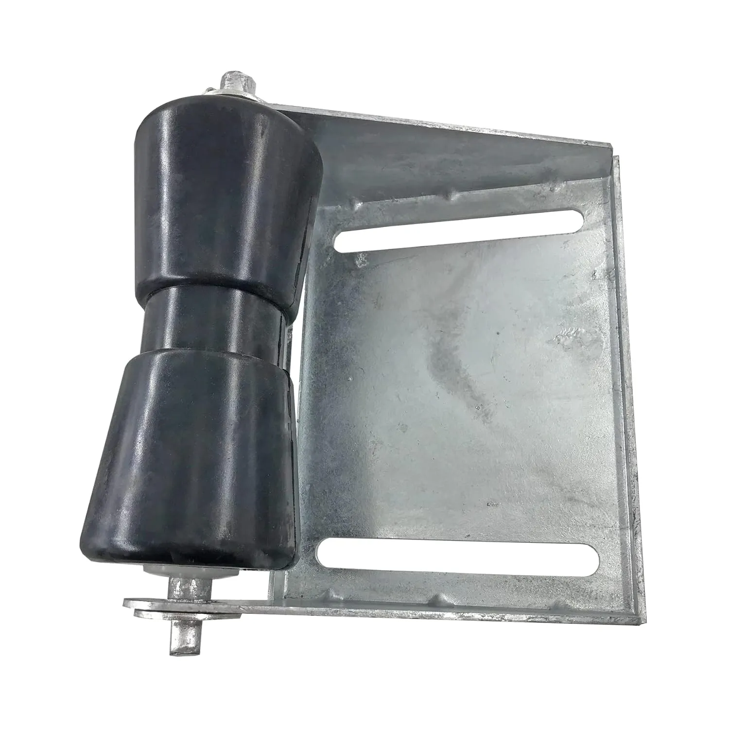 8 inch Boat Trailer Keel Roller with Bracket Assembly Kit Boat Trailer Roller Galvanized Steel Black Rubber