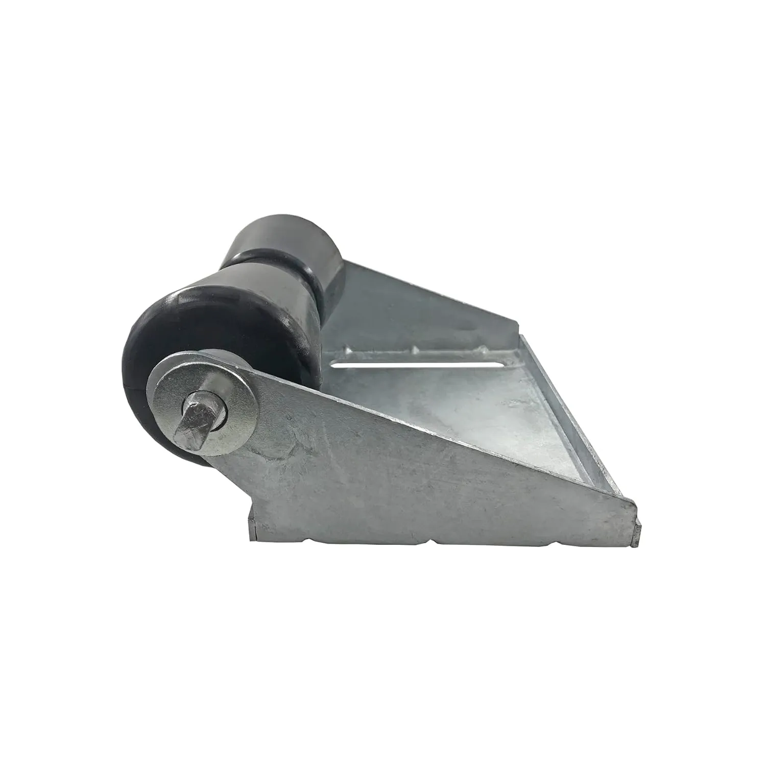 8 inch Boat Trailer Keel Roller with Bracket Assembly Kit Boat Trailer Roller Galvanized Steel Black Rubber