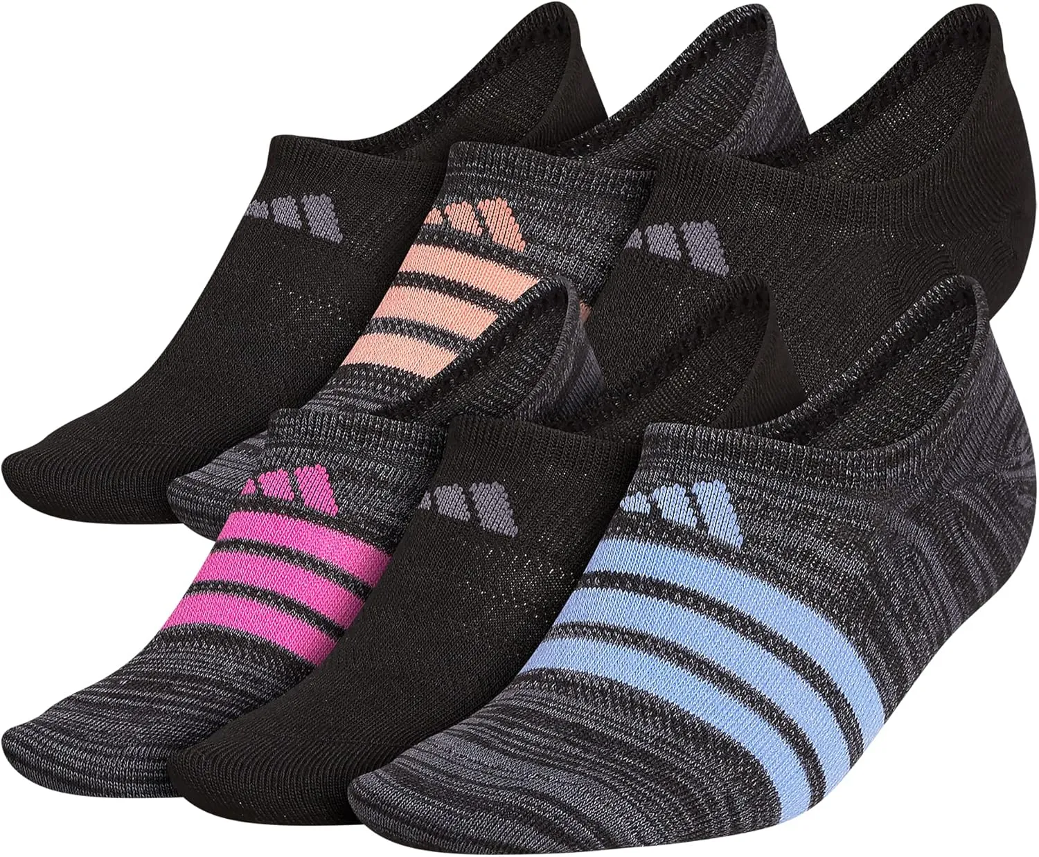 adidas Women's Superlite Super No Show Socks (6 Pairs)