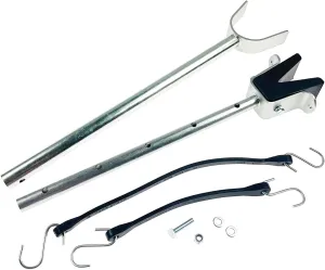 Adjustable Transom Saver 20"-33" Heavy-Duty Composite Head & Shock Absorbing Boat Motor Support for Outboard Engines, Rollers & Trailer Mounts