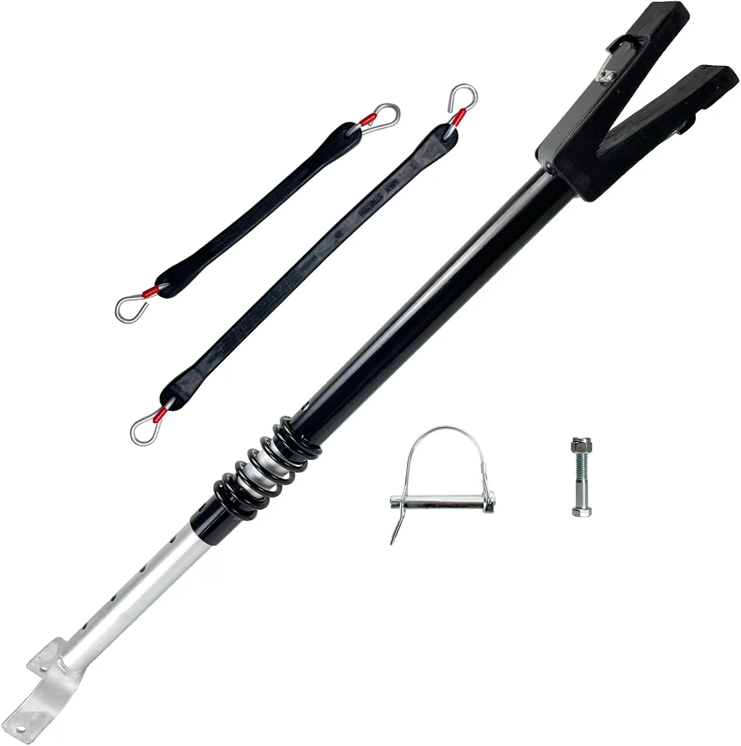 Adjustable Transom Saver for Outboard Motor (150HP) – Rust-Resistant, Shock-Absorbing Boat Trailer Support – Hot-Dip Galvanized & Powder-Coated for Maximum Durability