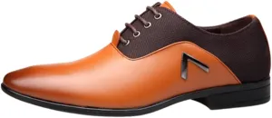 ADMLZQQ Mens Dress Shoes Oxfords Casual Retro Classic Comfortable Formal Derby Business Dress Shoes for Men