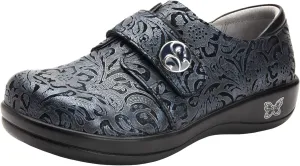 Alegria Women's Joleen Navy Swish Leather Shoes 7-7.5 Wide Width US