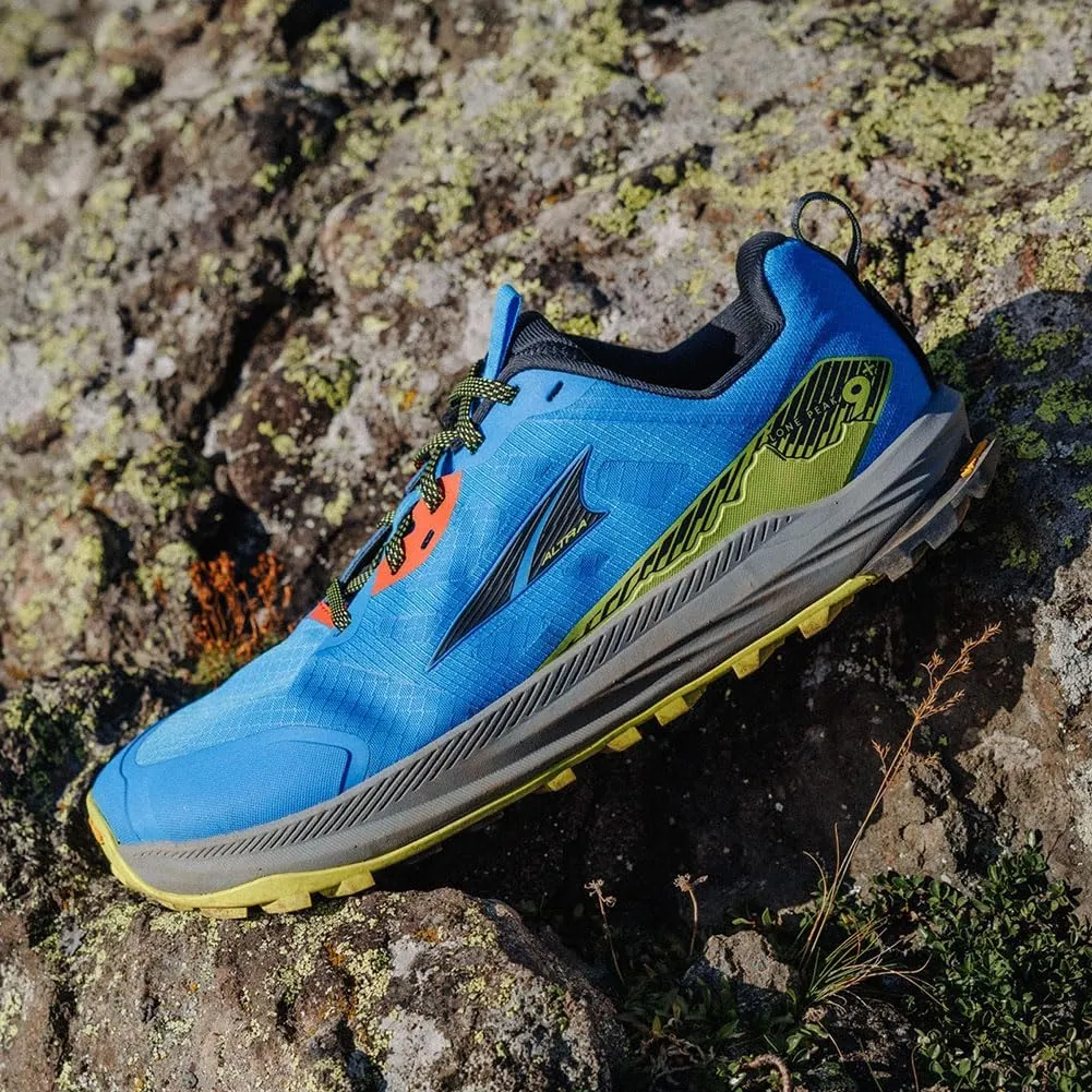 Altra Mens Lone Peak 9  Trail Shoe Running Shoes Blue - Blue