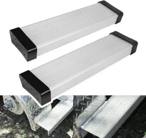 Aluminum Boat Trailer Fender Mounts, Square Fender Mount Step, Pad Boat Pedal for Boat Trailer, Stainless and Durable (2-Pack)