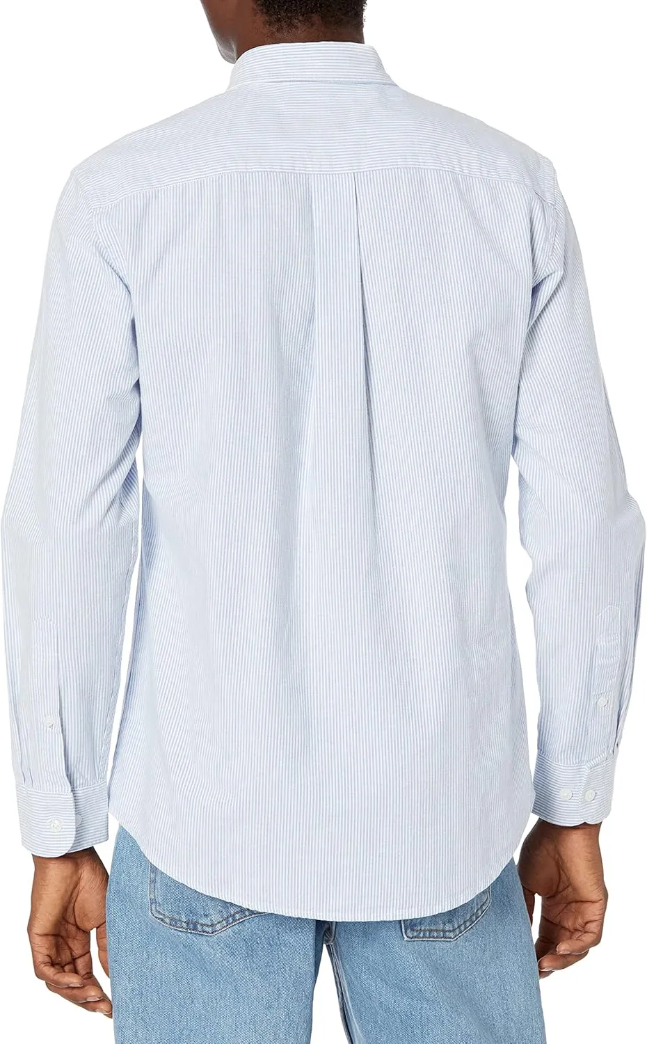 Amazon Essentials Men's Long-Sleeve Regular-Fit Stretch Oxford Shirt (Available in Big & Tall)