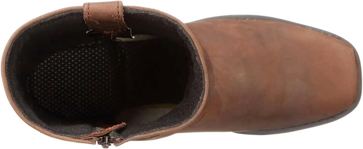 AMDBEL Mid Calf Boots for Women Low Heel Fall Boots for Women 2024 Slip On Casual Cowboy Boots Walking Booties Winter Shoes