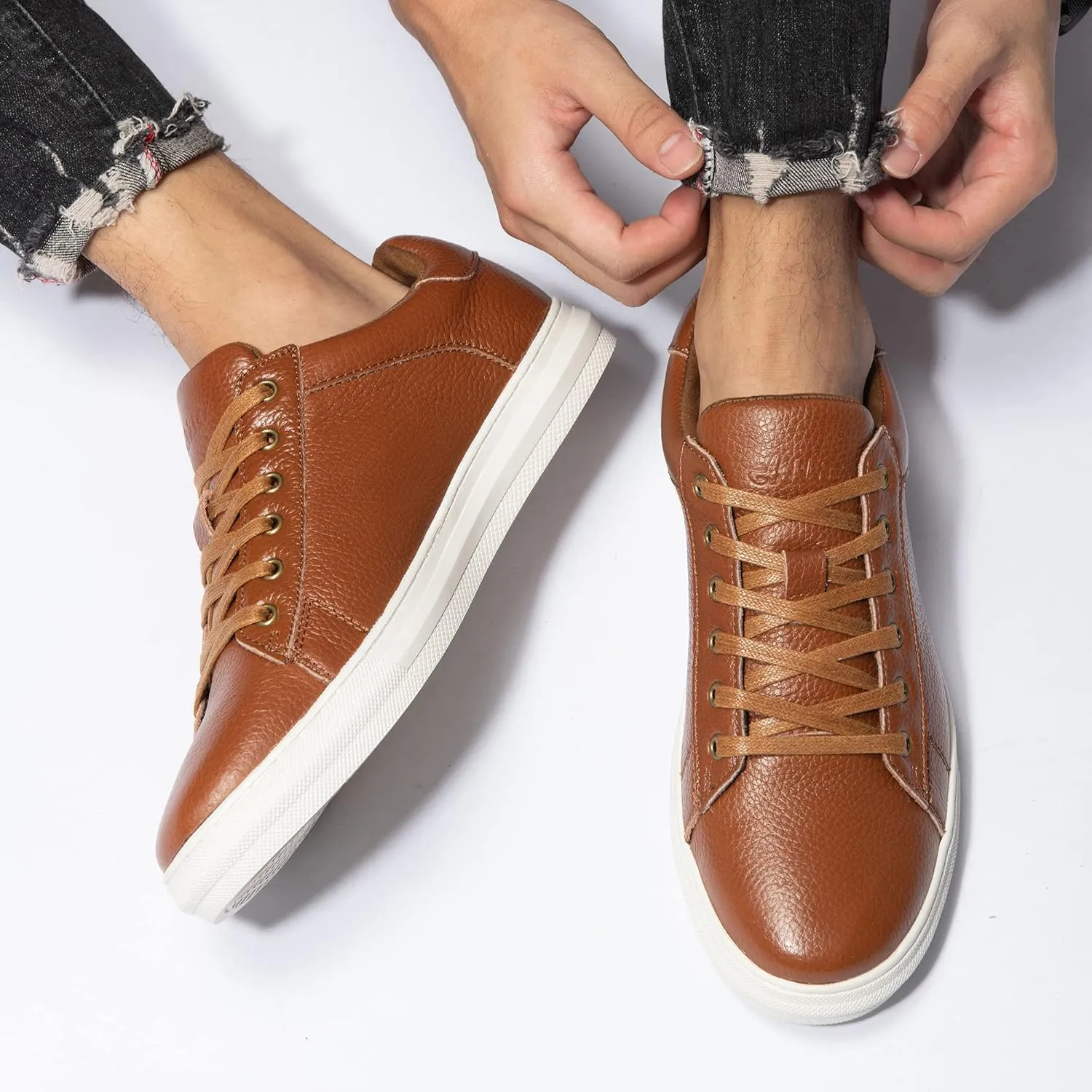 Arkbird Mens Fashion Sneakers Classic Casual Dress Shoes Stylish Lace-up Oxford Shoes for Men