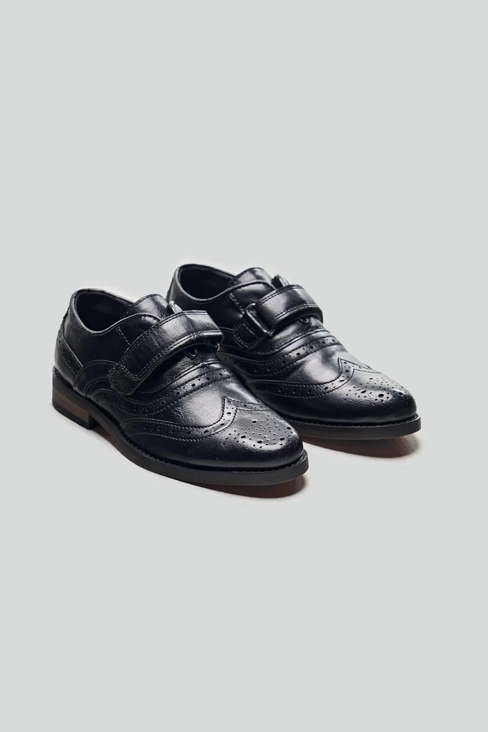 Baby Boys Suede-Leather Wingtip Brogue Oxford Shoes for Weddings & Special Occasions