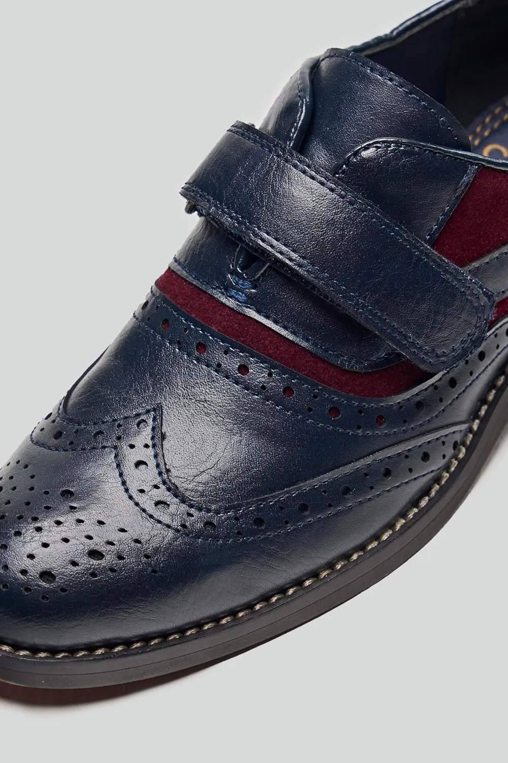 Baby Boys Suede-Leather Wingtip Brogue Oxford Shoes for Weddings & Special Occasions