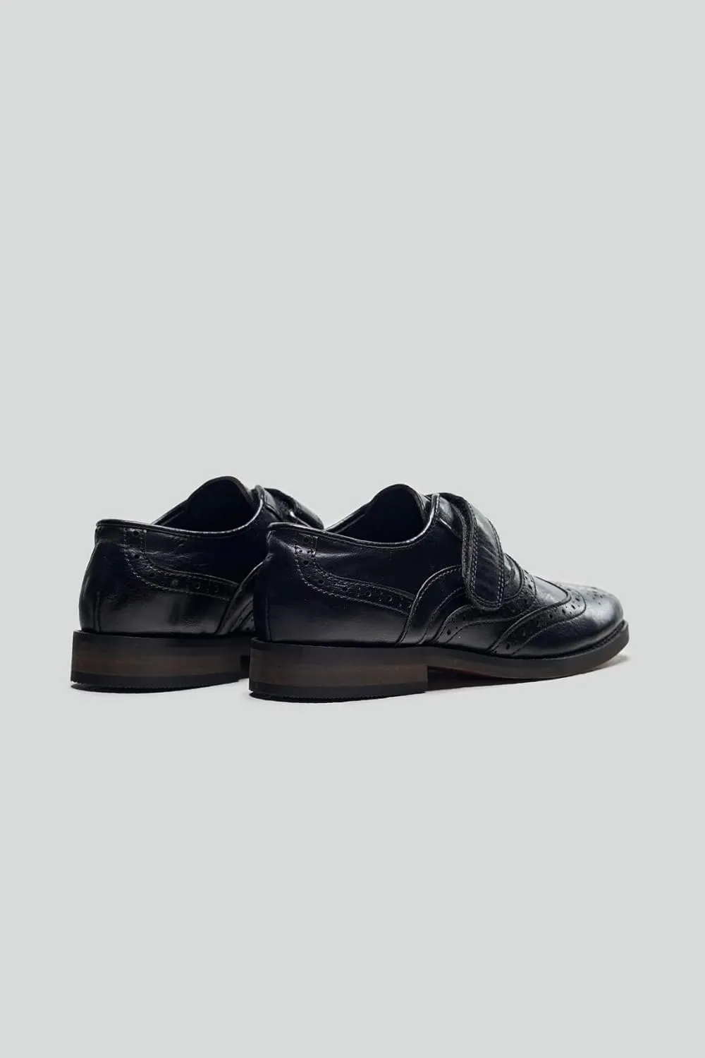 Baby Boys Suede-Leather Wingtip Brogue Oxford Shoes for Weddings & Special Occasions