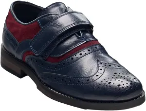 Baby Boys Suede-Leather Wingtip Brogue Oxford Shoes for Weddings & Special Occasions