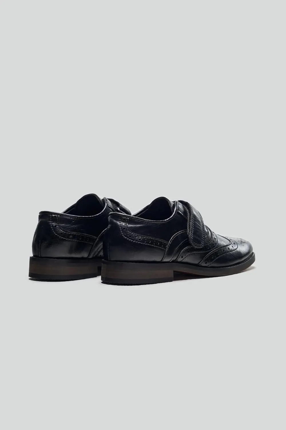 Baby Boys Suede-Leather Wingtip Brogue Oxford Shoes for Weddings & Special Occasions