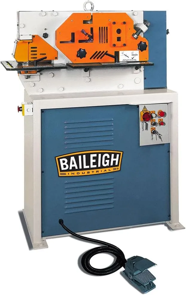 Baileigh Industrial - SW-443; 220V 3Phase 44 Ton 4 Station Ironworker (1007757)