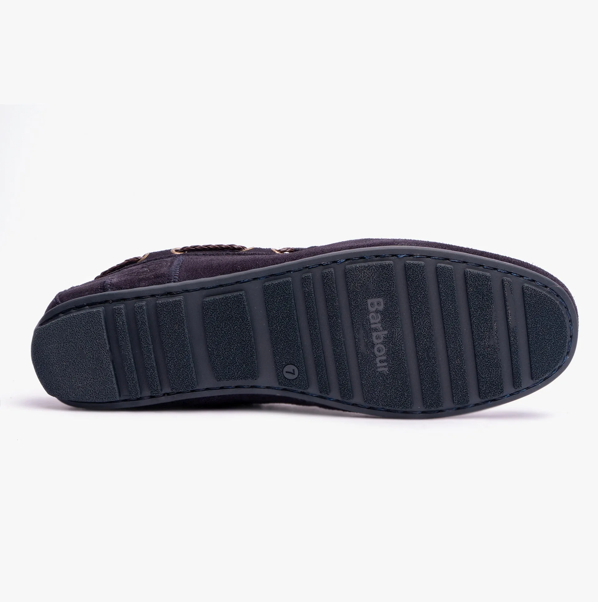Barbour JENSON Mens Boat Shoes Navy Suede