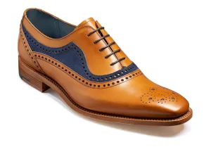 Barker Brandon - Cedar Calf/Blue Suede