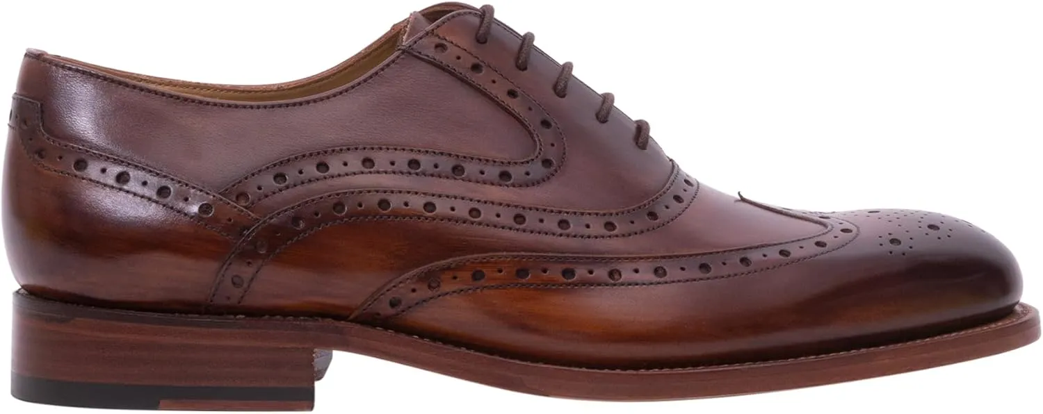 BARKER Liffey Men's Handmade Leather Brogue Oxford Dress Shoes - Timeless Elegance & Superior Craftsmanship for Formal & Business Wear
