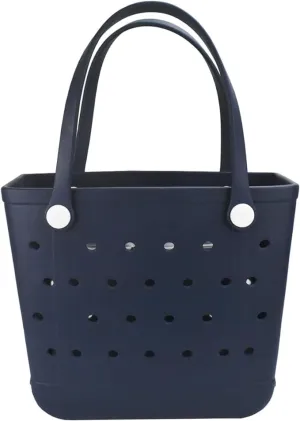 Beach Bag，Rubber Tote Bag ，Washable Tote for Boat Pool Sports Gym