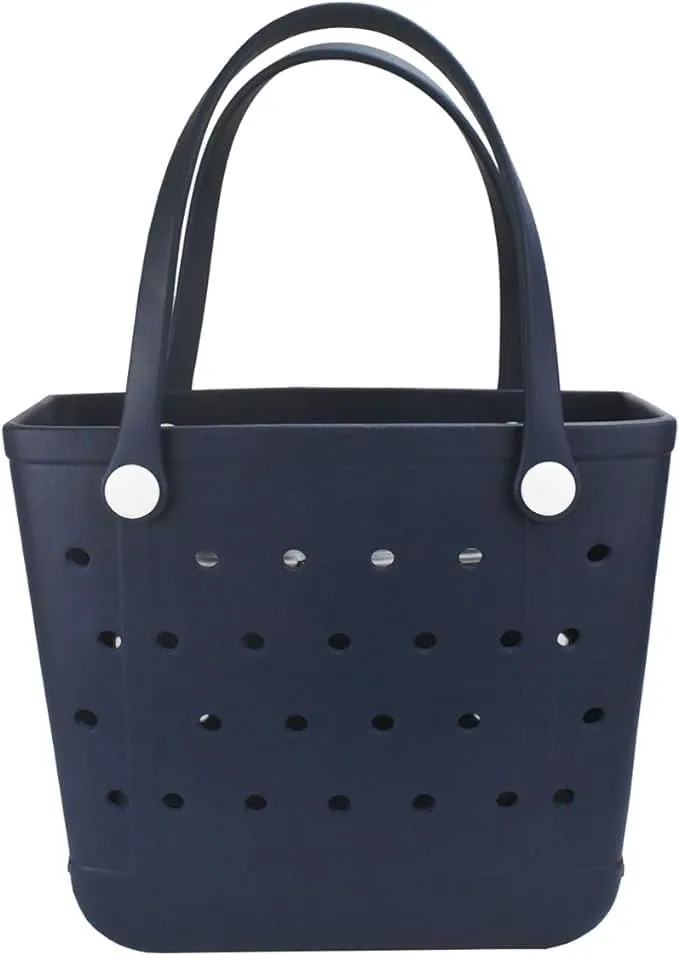 Beach Bag，Rubber Tote Bag ，Washable Tote for Boat Pool Sports Gym