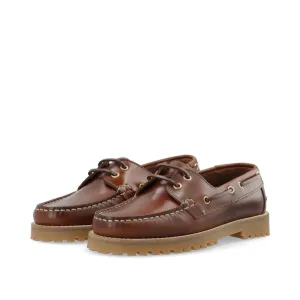 Biacapri Leather Boat Shoe (Brown)