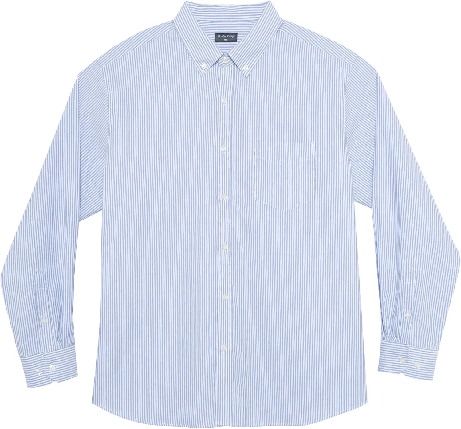 Big and Tall Oxford Dress Shirt for Men Button Down Shirts Long Sleeve Casual Shirt from XXL(T) to 6XL(T)