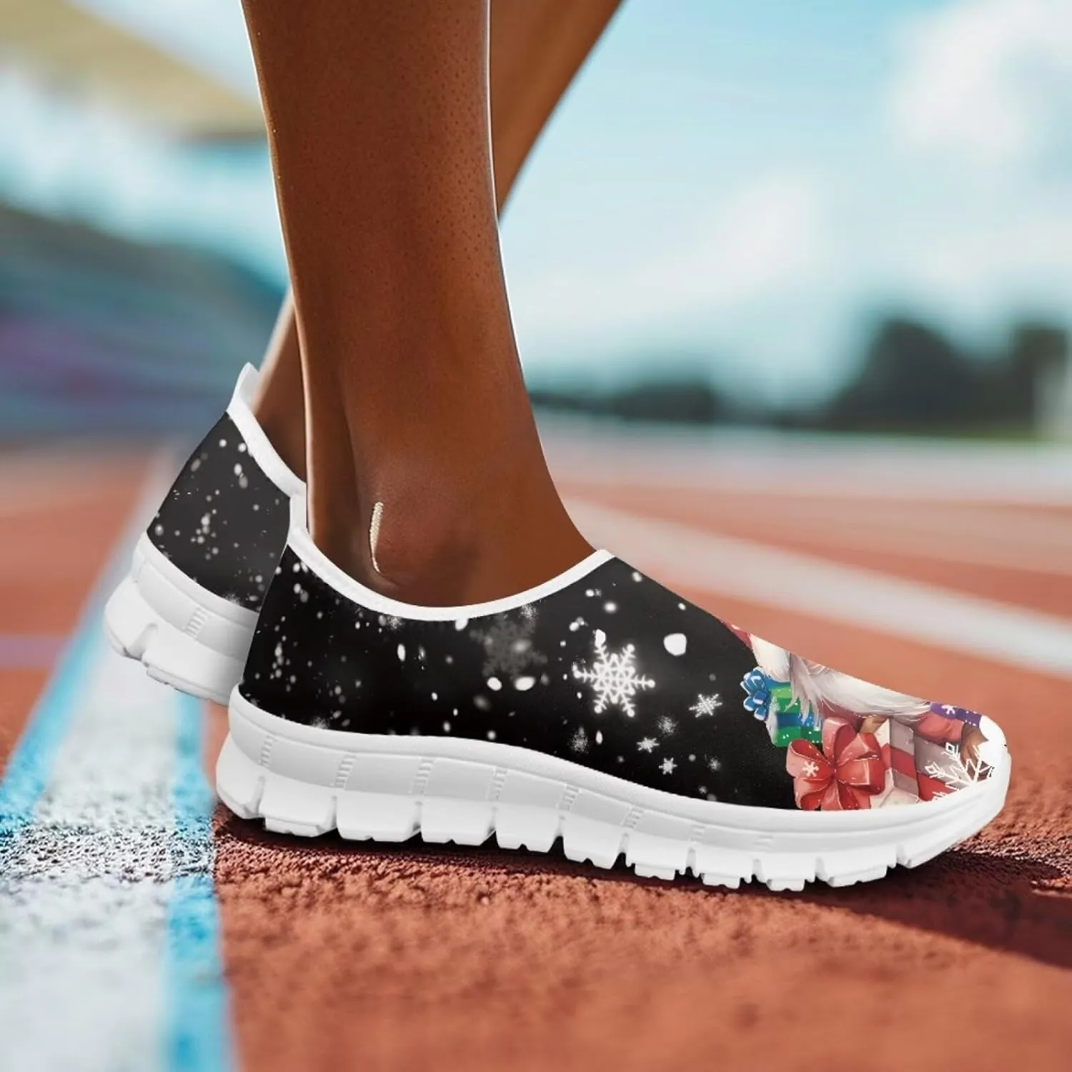 BIGCARJOB Sneaker for Women Slip-on Walking Shoes Road Running Shoes Comfortable Athletic Sock Shoes