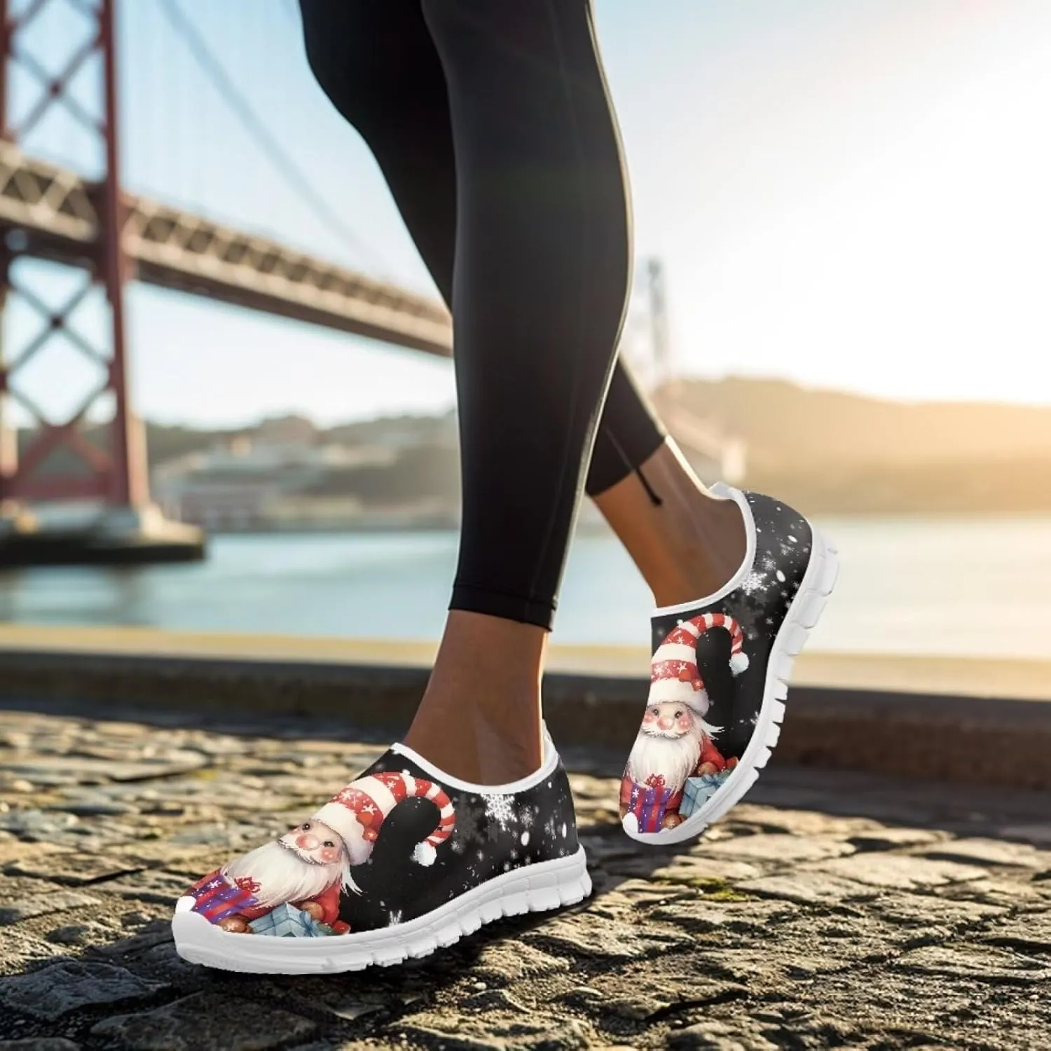 BIGCARJOB Sneaker for Women Slip-on Walking Shoes Road Running Shoes Comfortable Athletic Sock Shoes