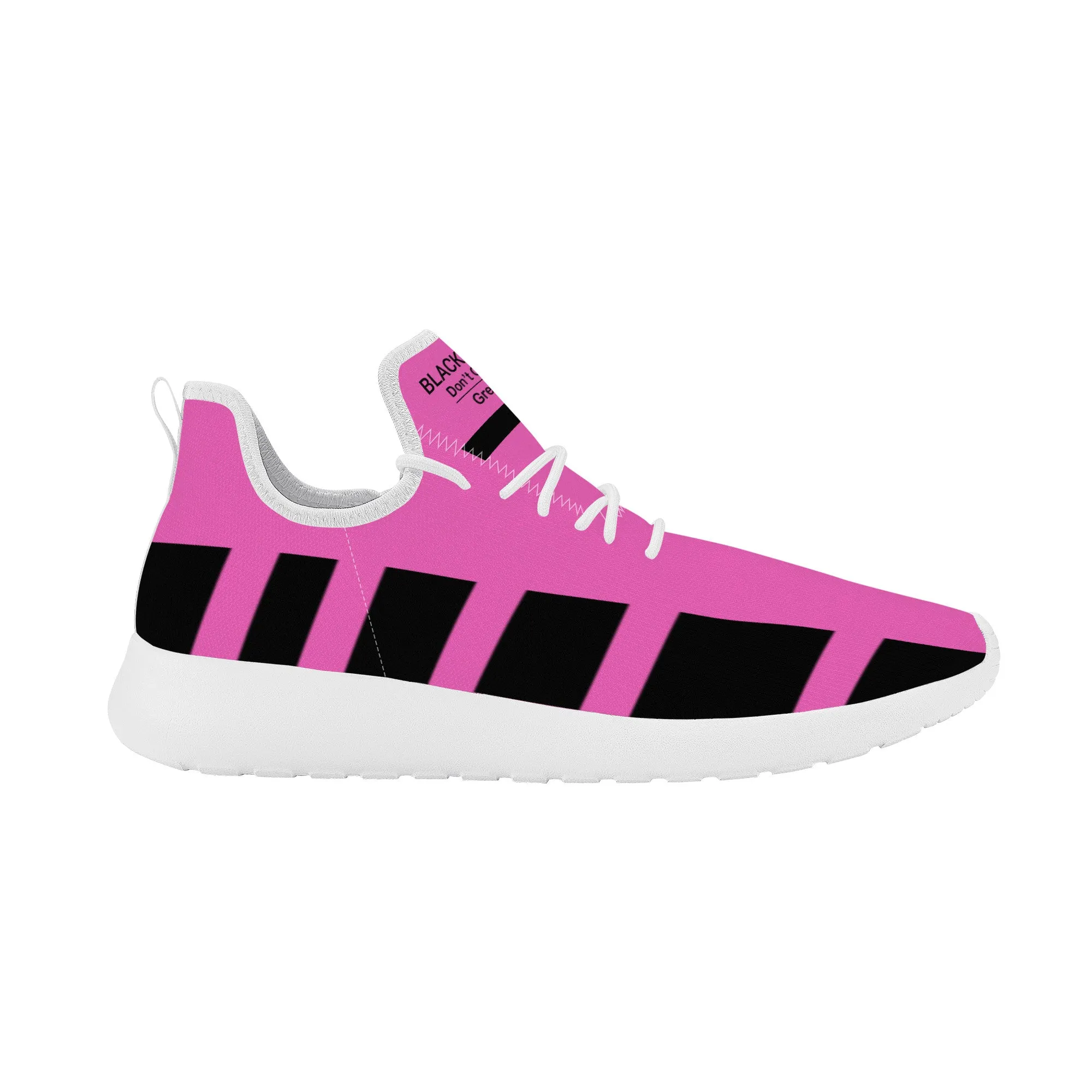 Black People Mesh Knit Sneaker - White