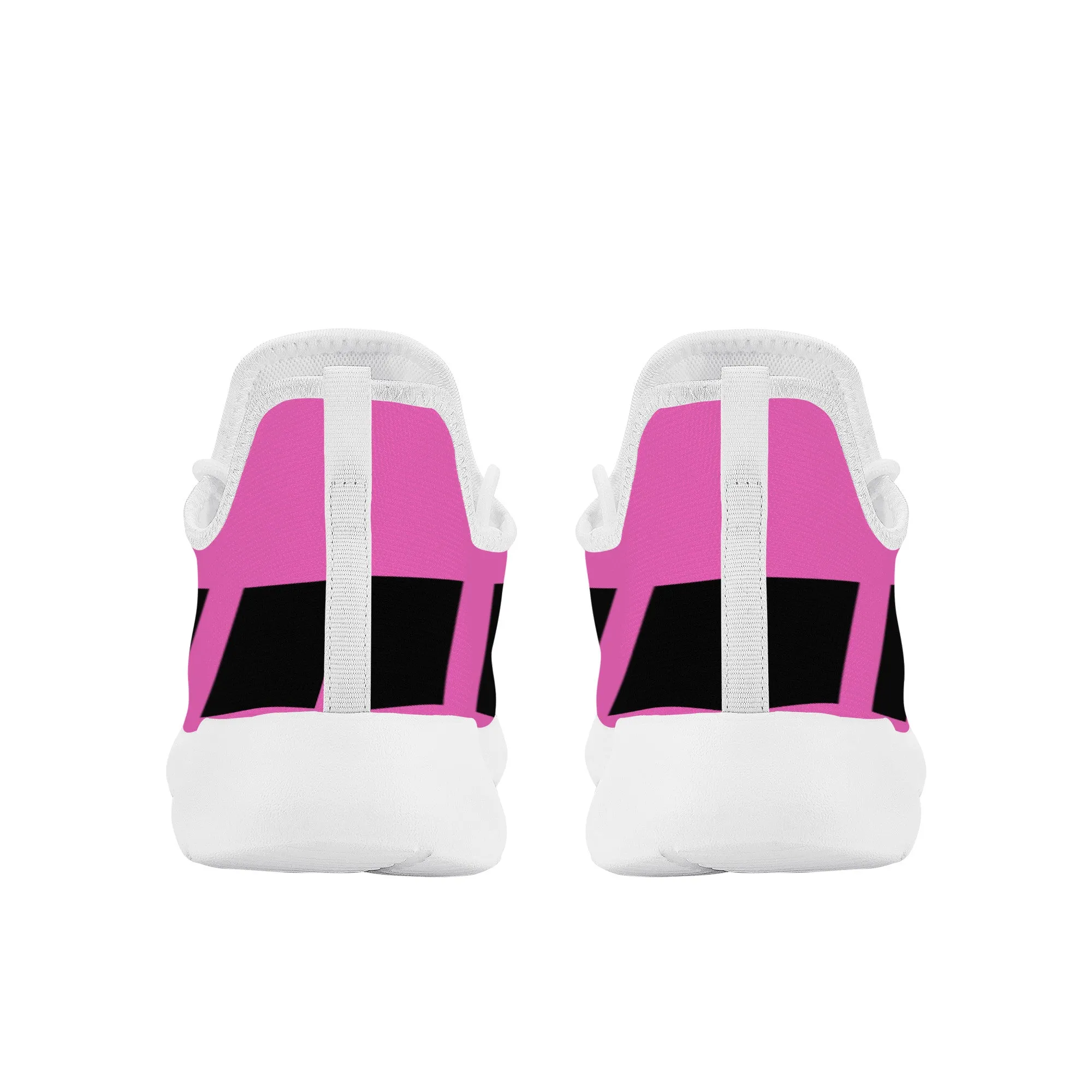 Black People Mesh Knit Sneaker - White