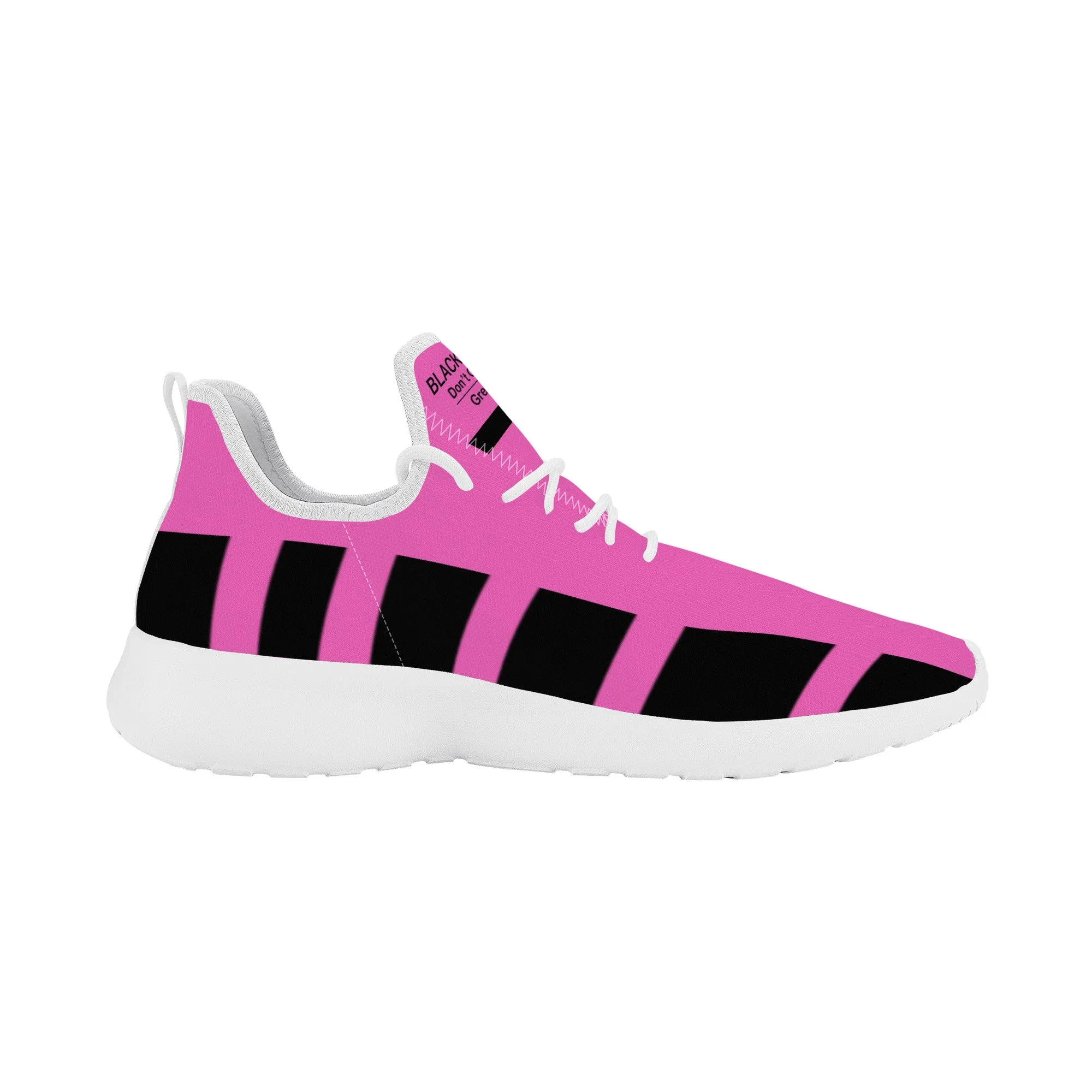 Black People Mesh Knit Sneaker - White