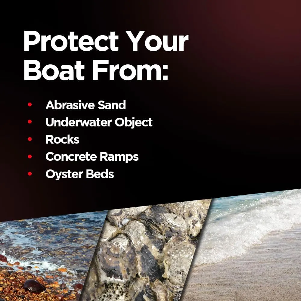Boat Keel Guard Boat Keel Protector for Bass Boat, Fishing Boat Protects from Rocks and Oyster Beds