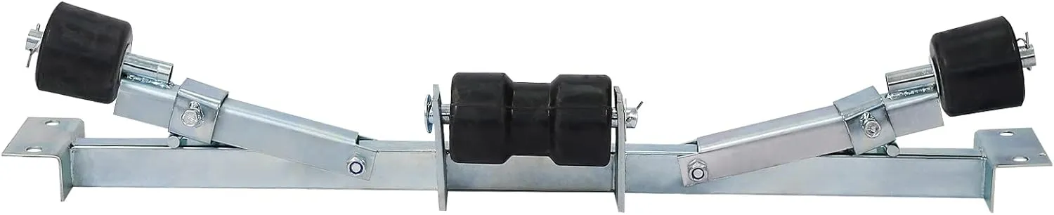 Boat Trailer Rollers, 2204 lbs Capacity Boat Trailer Parts Bottom Support Bracket Boat Trailer Accessories Steel Adjustable Support Bracket for Boats Small Motors Sailing Boats