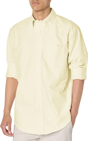 Brooks Brothers Men's Long Sleeve Button Down Original Oxford Cotton Shirt, Solid