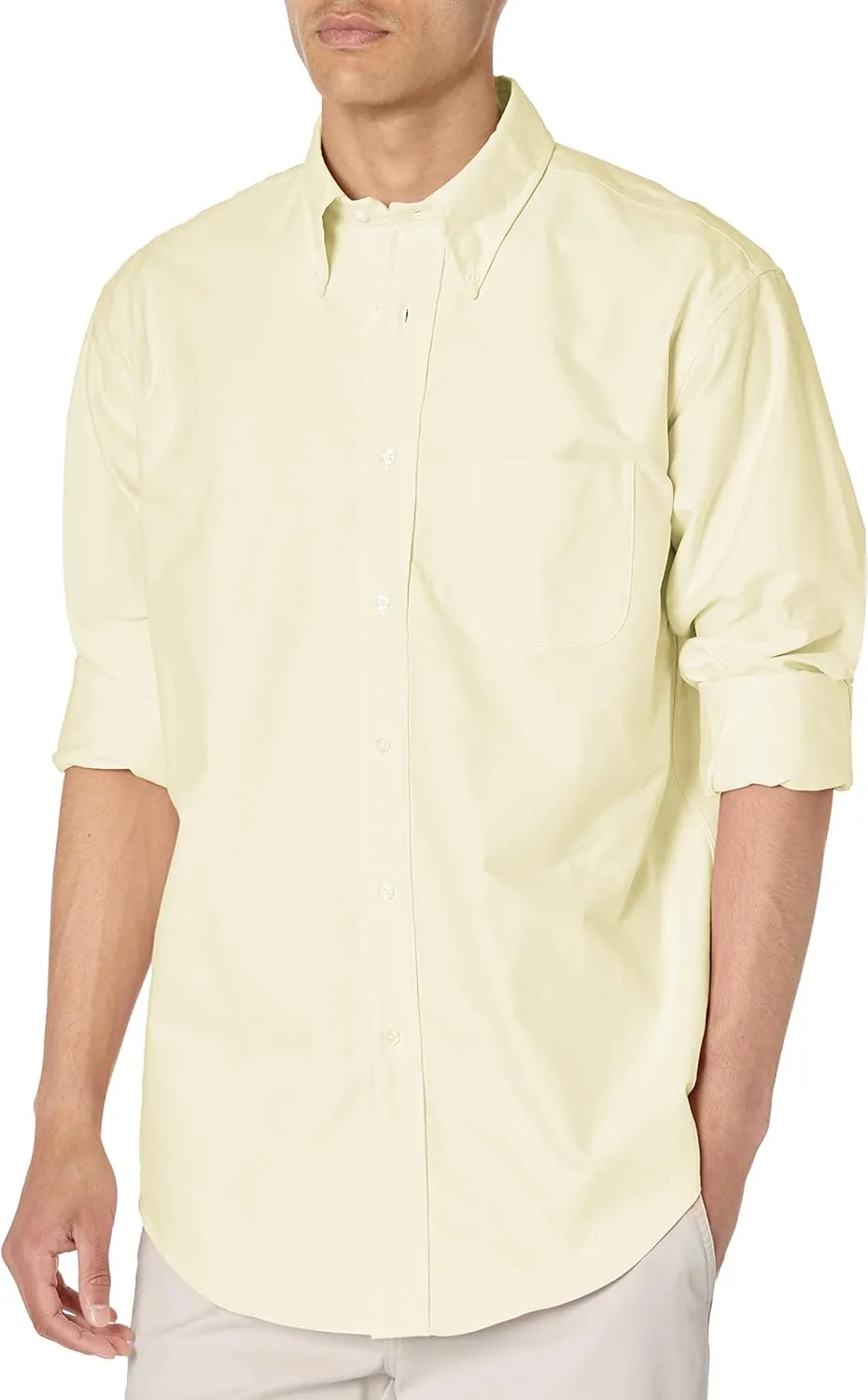 Brooks Brothers Men's Long Sleeve Button Down Original Oxford Cotton Shirt, Solid