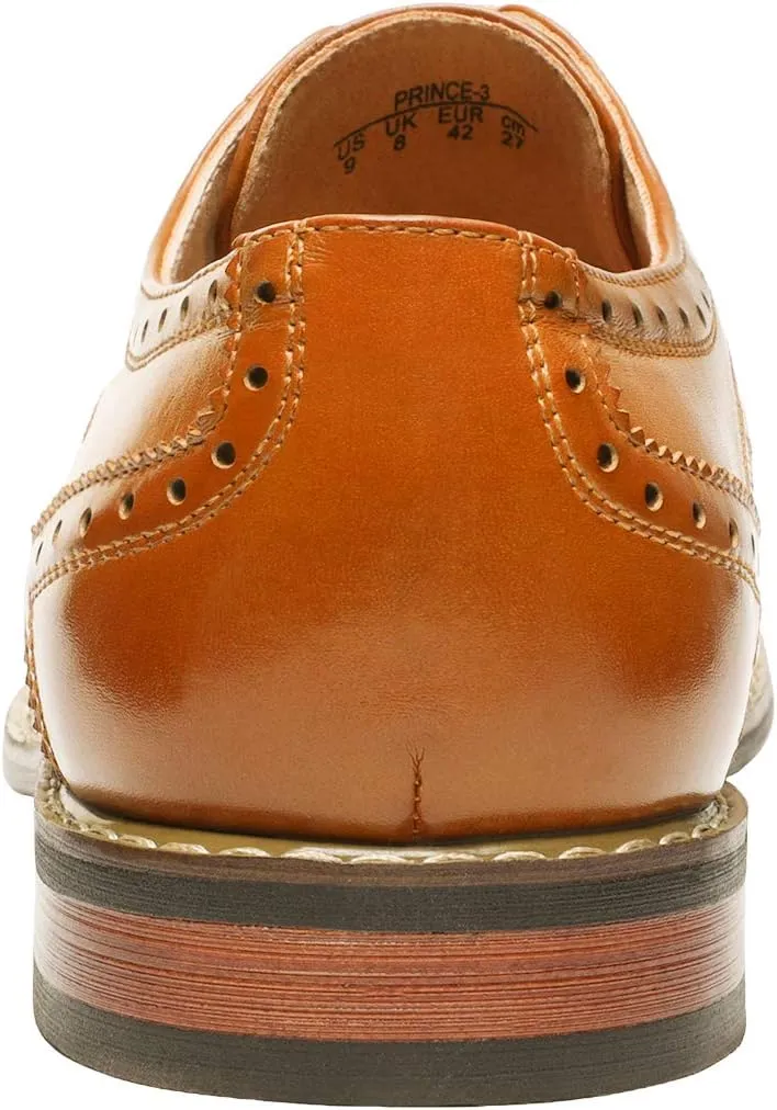 Bruno Marc Italy Prince Men's Classic Modern Oxford Wingtip Lace Dress Shoes