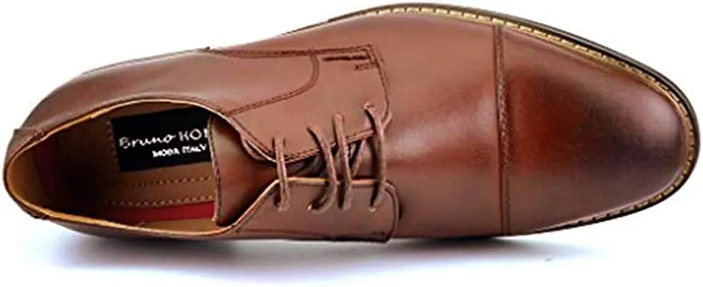 Bruno Marc Italy Prince Men's Classic Modern Oxford Wingtip Lace Dress Shoes