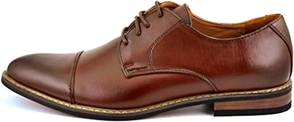 Bruno Marc Italy Prince Men's Classic Modern Oxford Wingtip Lace Dress Shoes