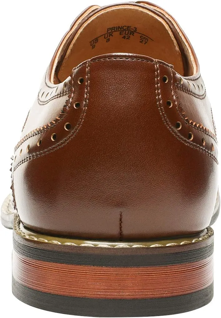 Bruno Marc Italy Prince Men's Classic Modern Oxford Wingtip Lace Dress Shoes