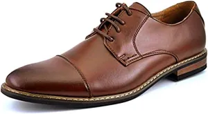 Bruno Marc Italy Prince Men's Classic Modern Oxford Wingtip Lace Dress Shoes