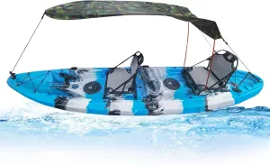 Canoe Kayak Boat Sun Shade Canopy,Kayak Umbrella,Rain-Proof Boat Awning with Elastic Band for Inflatable Boat Raft Kayak