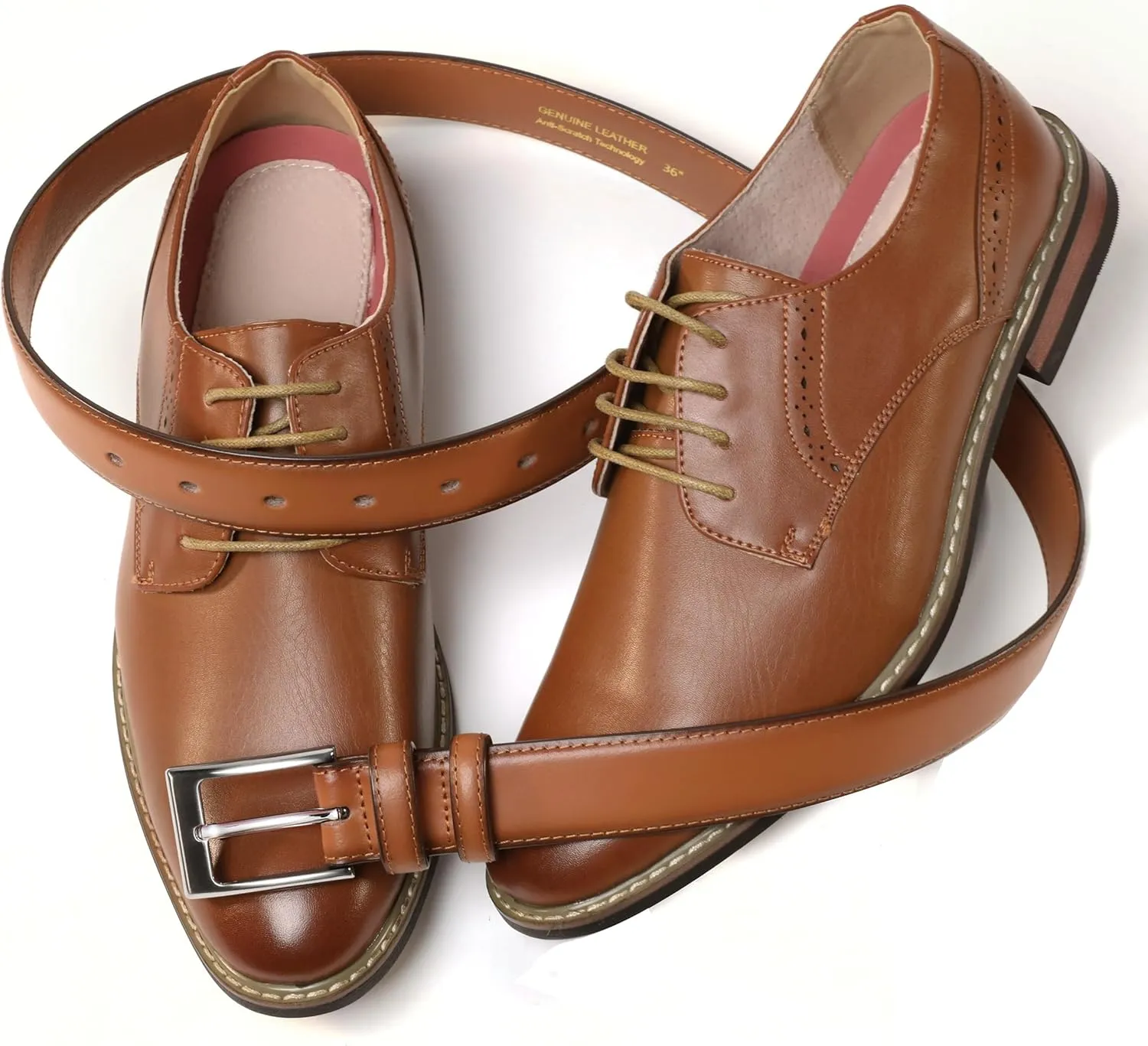 CHAOREN Mens Belts Leather 1 1/8" for Gift Men - Perfect Companion to Mens Dress Shoes