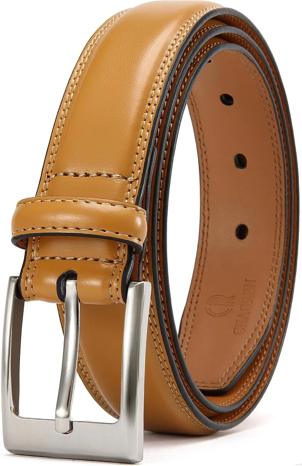 CHAOREN Mens Belts Leather 1 1/8" for Gift Men - Perfect Companion to Mens Dress Shoes