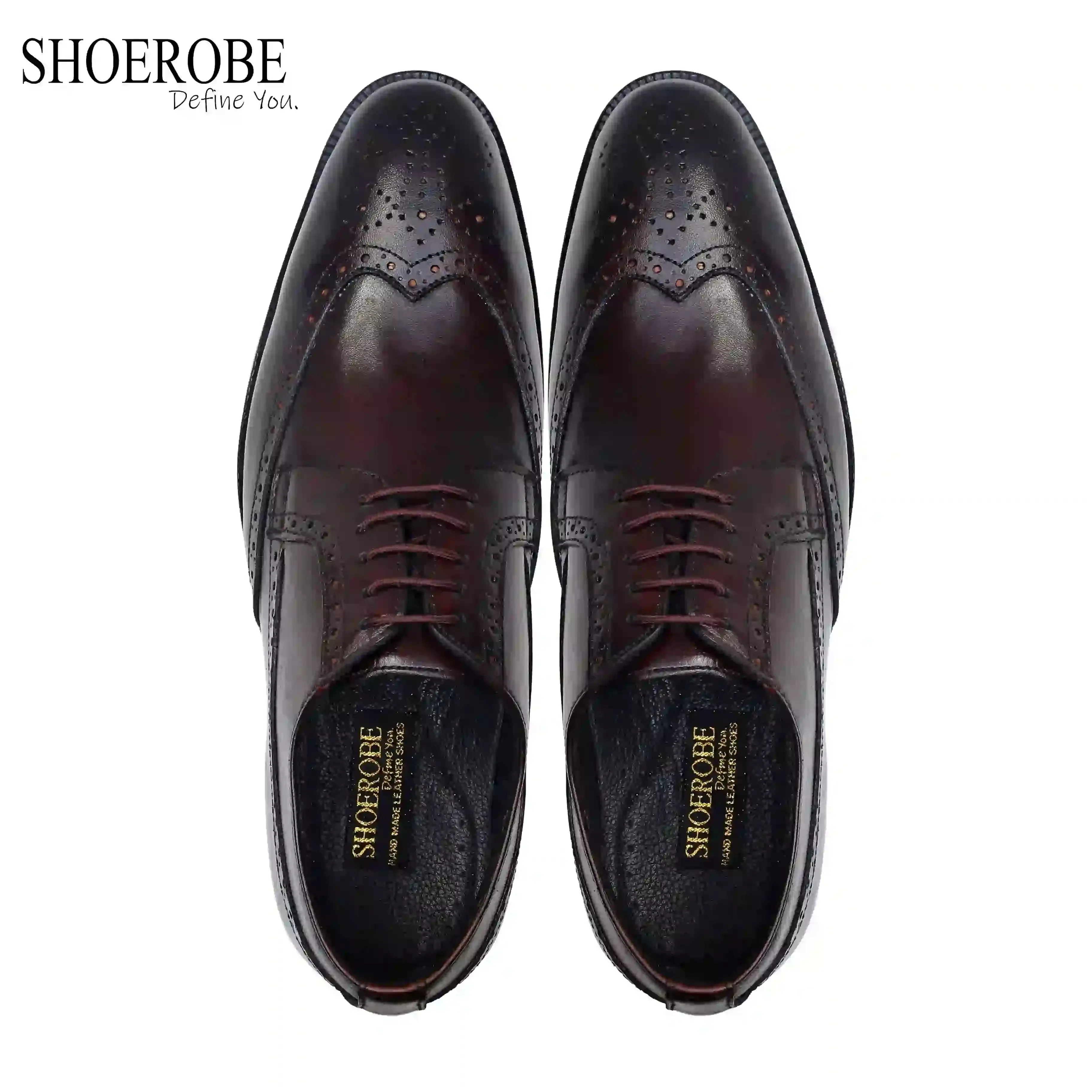 Chestnut Classic Oxford Leather Shoes for Men