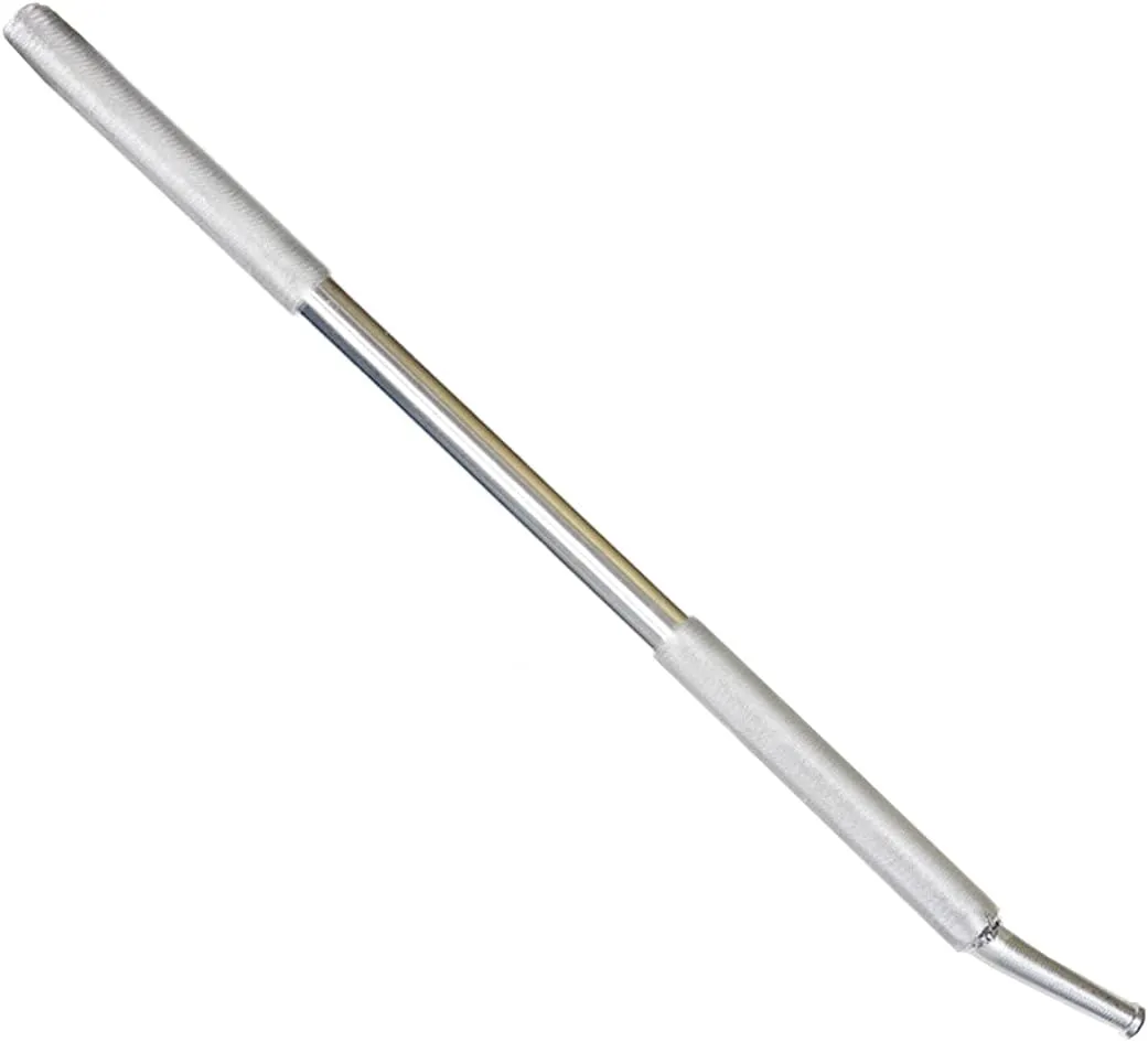 Chrome Winch Bar with Grooved Head, Steel Bar Non-Slip Grip – for Flatbed Trailer Winches Tie Down Cargo Bar 33”